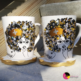 'Drink Essential' 10oz Ceramic Rhinestone Bling Tea Coffee Nurse Mug #2