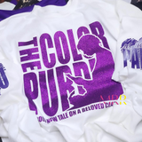 'Streetwear Essential' Color Purple Us Never Part Glitter TShirt (S-2X)
