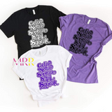 'Streetwear Essential' Color Purple Ladies Names TShirt (S-2X)