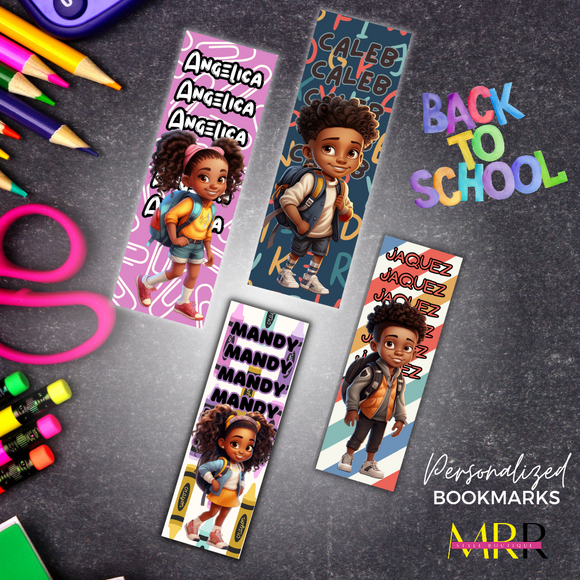 'Bookworm Essential' Personalized Kids Bookmark
