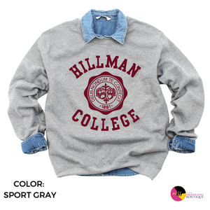 'Streetwear Essential' Hillman Crest Pullover Sweatshirt (S-2X)