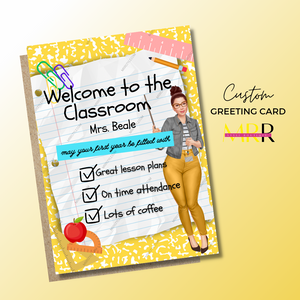 'Thank You Essential' Welcome To The Classroom Greeting Card