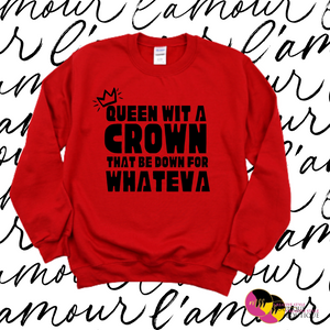 'Streetwear Essential' Queen wit a Crown VDay TShirt (S-2X)