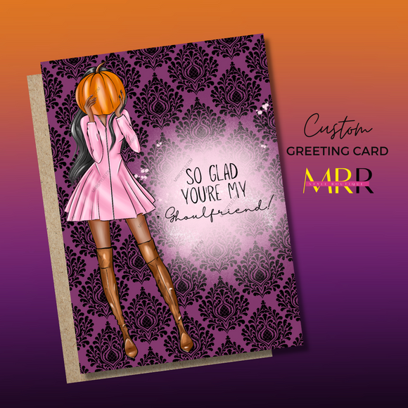 'Fall Essential' Thank You Ghoulfriend Halloween Greeting Card
