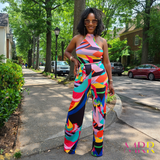 'Chic Essential' Wide Leg Abstract Jumpsuit (S-L)