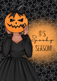 'Fall Essential' Spooky Season Halloween Greeting Card