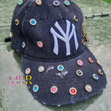 'Accessory Essential' Denim Jewel NY Baseball Cap Hat (OS) PREORDER