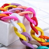 'Link Up' Multicolor Chunky Link Necklace