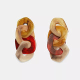 'Feechi' Exaggerated Link Dangler Earrings