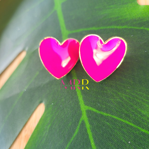 'Accessory Essential' Girls Rock Heart Stud Earrings