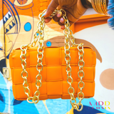 'High Fashionista Essential' Cassette Crossbody Bag ORANGE