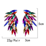 'Zani' Multicolor Rhinestone Burst Earrings (OS)