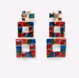 'Uma' Multicolor Vintage Dangler Earrings