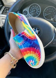 'Hippie-ish' Tie Dye Slip on Sneakers (5.5-10)