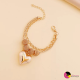 'Brave Heart' Necklace + Bracelet Set