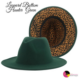 'Limited Leopard' Patterned Bottom Fedora