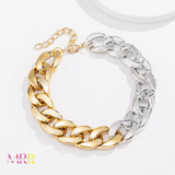 'Accessory Essential' Link Up Contrast Chunky Link Necklace